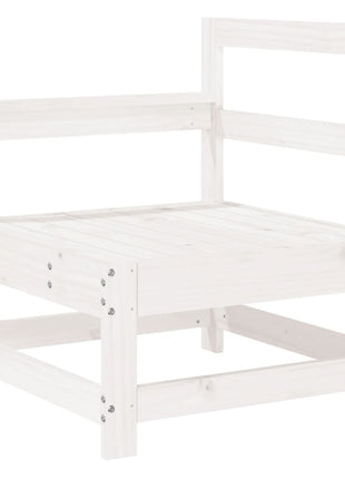 10-delige Loungeset massief grenenhout wit