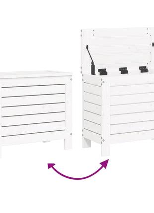 10-delige Loungeset massief grenenhout wit