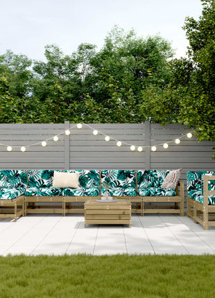 10-delige Loungeset geïmpregneerd grenenhout