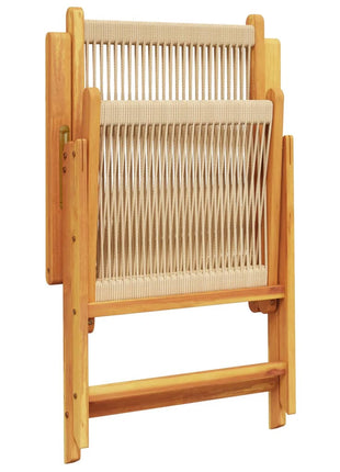 Tuinstoelen 4 st verstelbaar massief acaciahout beige