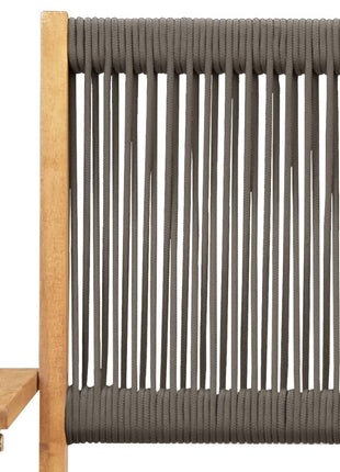 Tuinstoelen 8 st inklapbaar massief acaciahout grijs