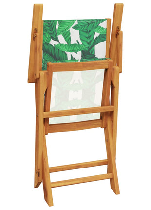 Tuinstoelen 6 st inklapbaar stof en massief hout groen