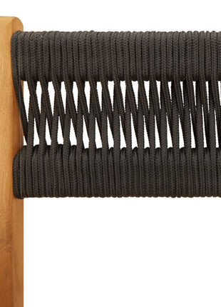 Tuinstoelen 4 st inklapbaar massief acaciahout zwart