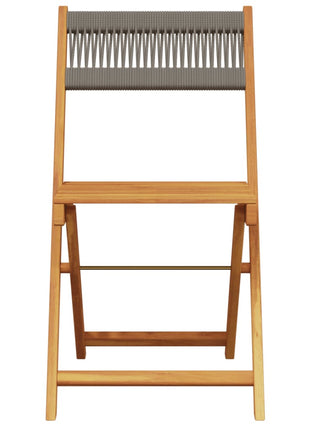 Tuinstoelen 6 st inklapbaar massief acaciahout grijs
