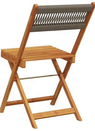 Tuinstoelen 6 st inklapbaar massief acaciahout grijs