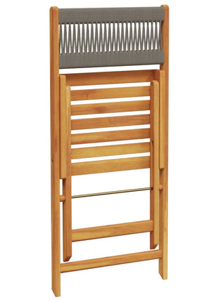 Tuinstoelen 6 st inklapbaar massief acaciahout grijs
