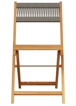 Tuinstoelen 8 st inklapbaar massief acaciahout grijs