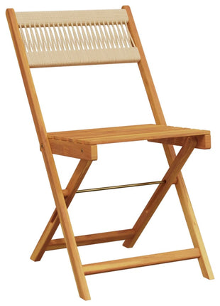 Tuinstoelen 4 st inklapbaar massief acaciahout beige
