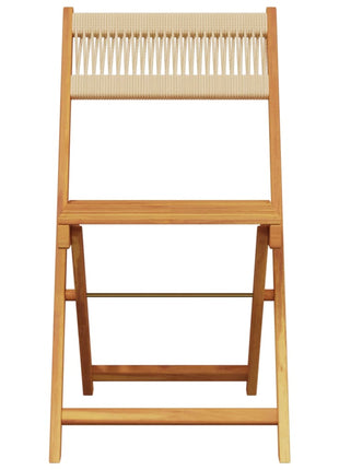 Tuinstoelen 4 st inklapbaar massief acaciahout beige