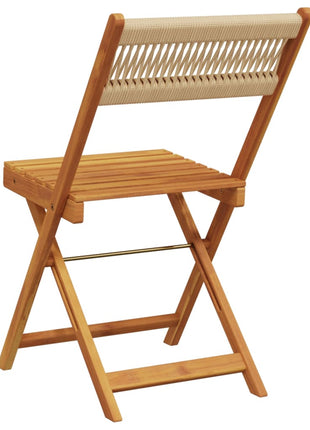 Tuinstoelen 4 st inklapbaar massief acaciahout beige