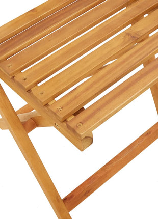 Tuinstoelen 4 st inklapbaar massief acaciahout beige