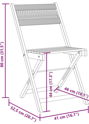 Tuinstoelen 4 st inklapbaar massief acaciahout beige