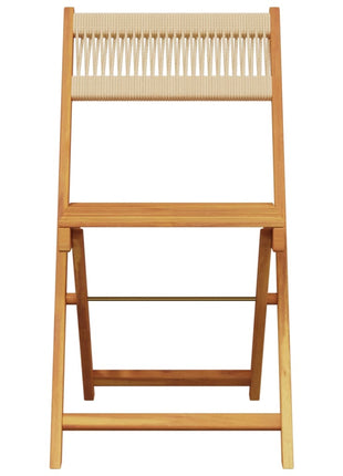 Tuinstoelen 6 st inklapbaar massief acaciahout beige