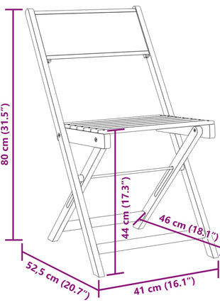 Tuinstoelen 4 st inklapbaar massief hout en stof crèmewit