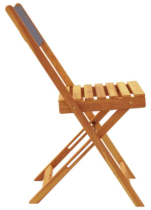 Tuinstoelen 8 st inklapbaar massief hout en stof antracietkleur