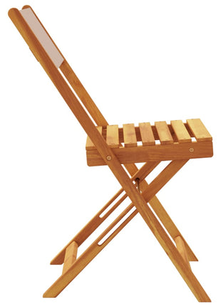 Tuinstoelen 6 st inklapbaar stof en massief hout taupe