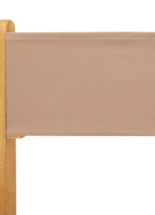 Tuinstoelen 8 st inklapbaar stof en massief hout taupe