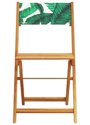 Tuinstoelen 6 st inklapbaar stof en massief hout groen