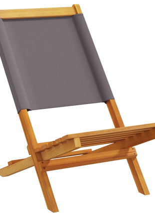 Tuinstoelen 8 st inklapbaar massief hout en stof antracietkleur
