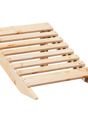 Stoel Adirondack met voetenbank massief vurenhout