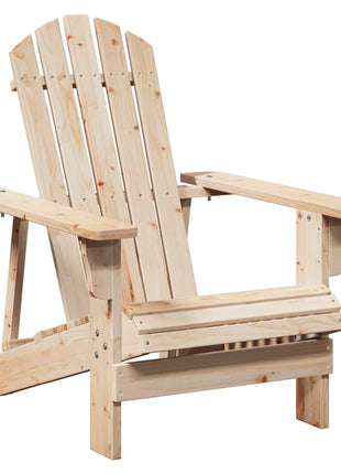 Stoel Adirondack met voetenbank massief vurenhout
