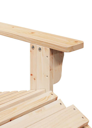 Stoel Adirondack met voetenbank massief vurenhout