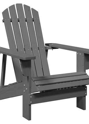 Stoel Adirondack 69x85x90,5 cm massief vurenhout grijs