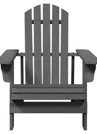 Stoel Adirondack 69x85x90,5 cm massief vurenhout grijs
