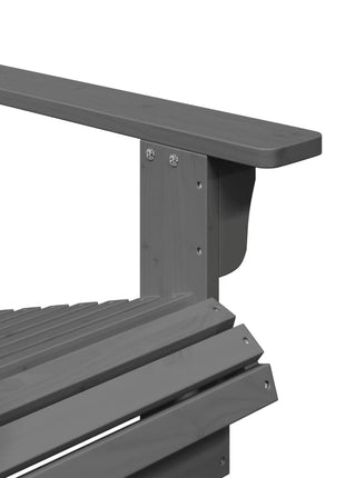 Stoel Adirondack 69x85x90,5 cm massief vurenhout grijs