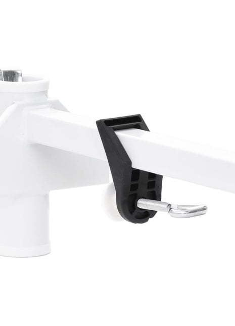 Parasolklem voor balkon 38 mm staal wit