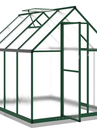 Tuinkas met basisframe 224x169x202 cm aluminium groen