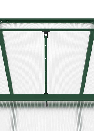 Tuinkas met basisframe 224x169x202 cm aluminium groen