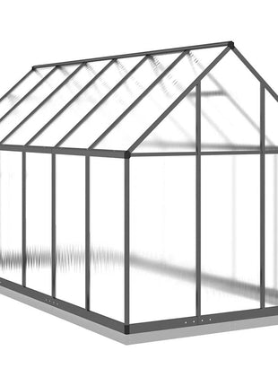 Tuinkas met basisframe 334x169x202 cm aluminium antracietkleur