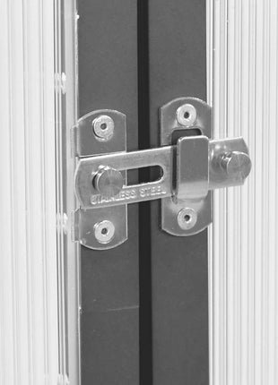 Tuinkas met basisframe 334x169x202 cm aluminium antracietkleur
