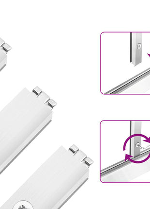 Tuinkas met basisframe 445x169x195 cm aluminium zilverkleurig