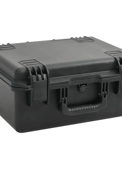 Flightcase draagbaar 49x38x23 cm PP zwart