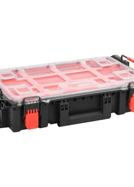 Flightcase draagbaar 55,5x34,5x13,5 cm PP zwart