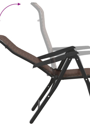 Tuinstoelen 4 st inklapbaar poly rattan bruin
