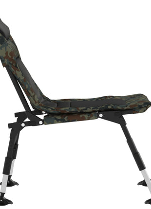 Visstoel met verstelbare modderpoten inklapbaar camouflage
