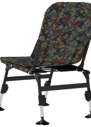 Visstoel met verstelbare modderpoten inklapbaar camouflage