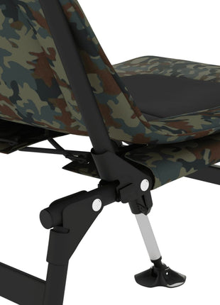 Visstoel met verstelbare modderpoten inklapbaar camouflage
