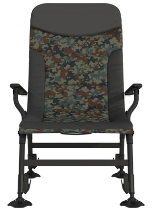 Visstoel met armleuning inklapbaar camouflage