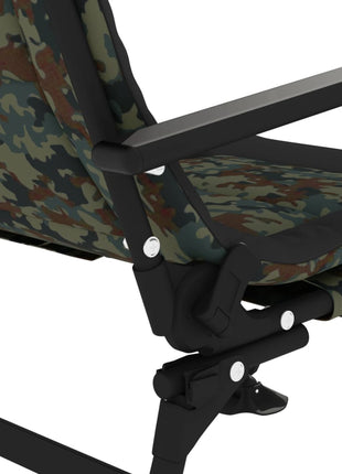Visstoel met armleuning inklapbaar camouflage