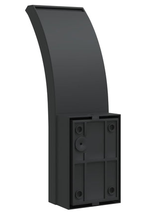 Buitenwandlampen 2 st LED met sensors gegoten aluminium zwart
