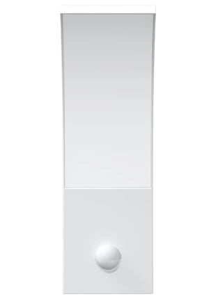 Buitenwandlampen 2 st LED met sensors gegoten aluminium wit