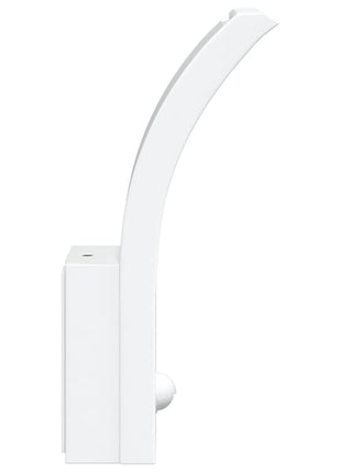 Buitenwandlampen 2 st LED met sensors gegoten aluminium wit
