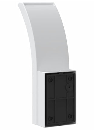 Buitenwandlampen 2 st LED met sensors gegoten aluminium wit