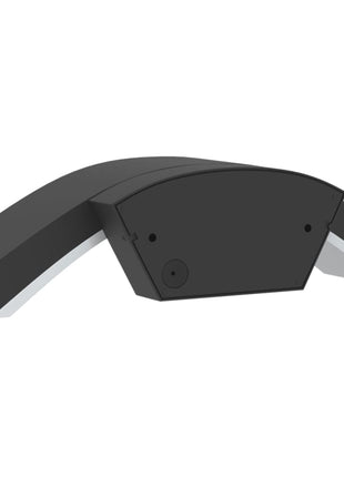 Buitenwandlampen 2 st LED met sensors gegoten aluminium zwart