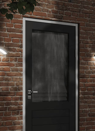 Buitenwandlampen 2 st LED met sensors gegoten aluminium zwart