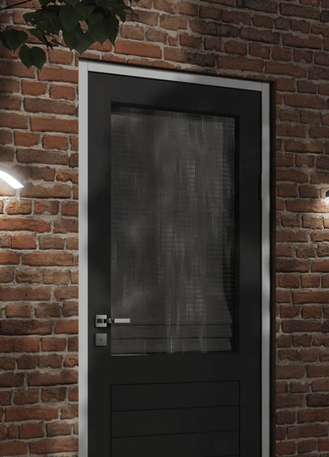 Buitenwandlampen 2 st LED met sensors gegoten aluminium zwart